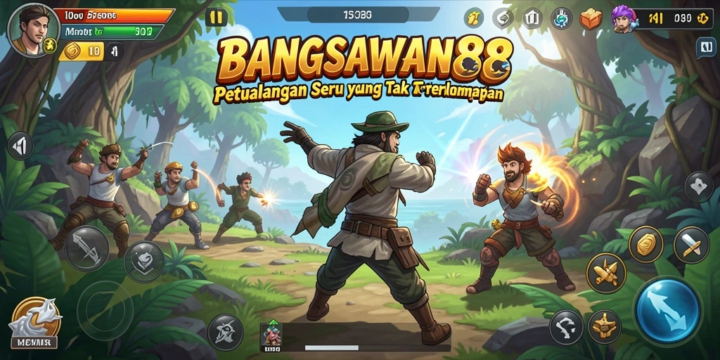 Screenshot BANGSAWAN88 menampilkan aksi seru dalam gameplay Adventure.