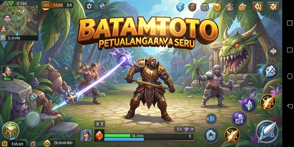 Gameplay seru dan mendalam dalam dunia fantasi RPG.
