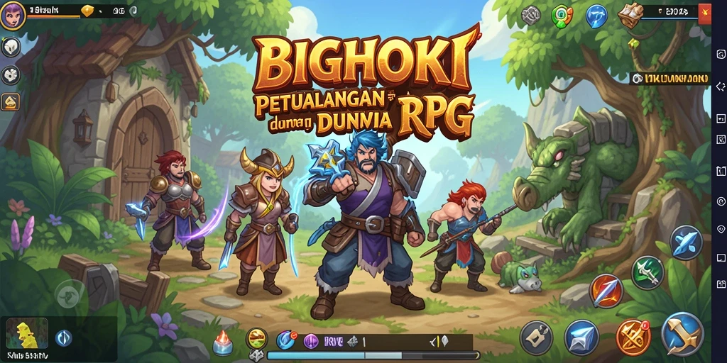 Screenshot Gameplay BIGHOKI menunjukkan aksi seru dan grafis memukau.