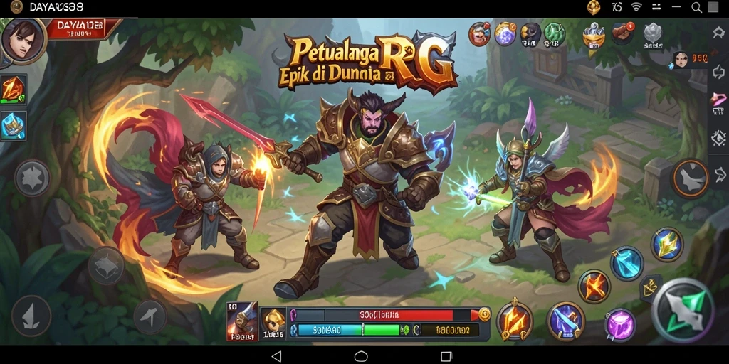 Tampilan gameplay seru dalam dunia RPG DAYA138.