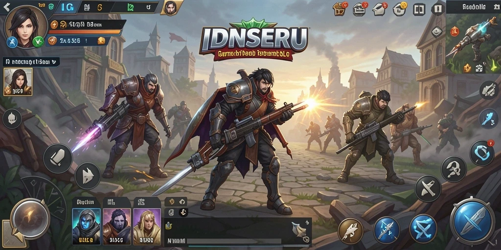Tampilan gameplay <strong>IDNSERU</strong> yang menegangkan saat membangun kerajaan.