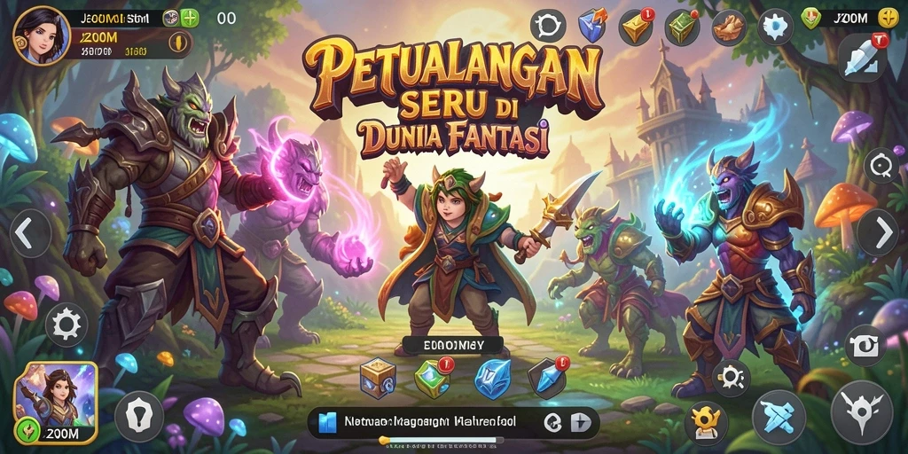 Screenshot J200M menampilkan gameplay seru di dunia petualangan penuh tantangan.