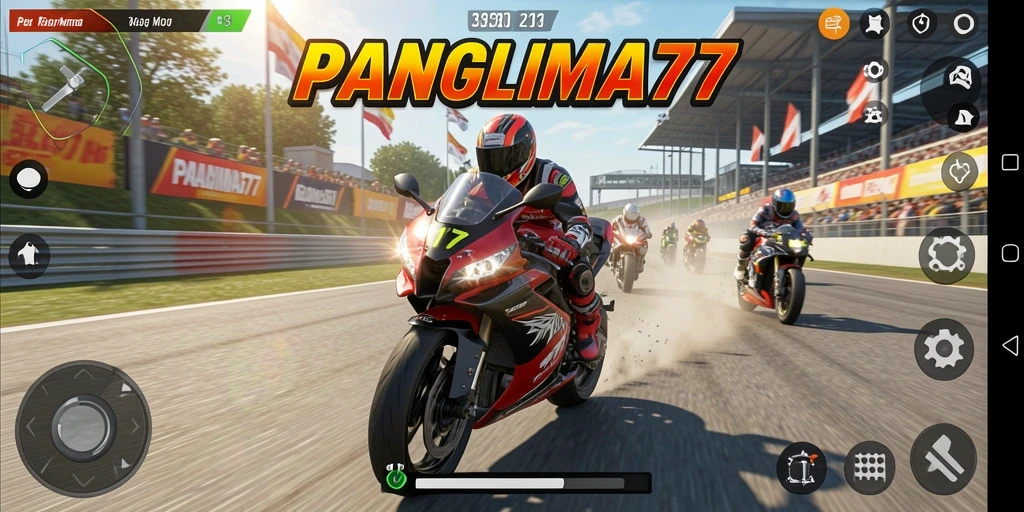 Gameplay seru balap motor di PANGLIMA77 yang memacu adrenalin.