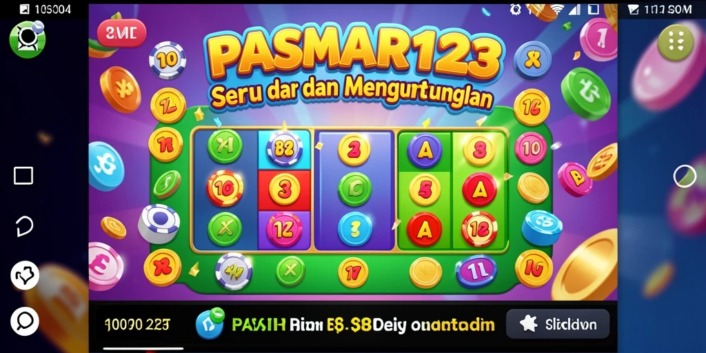 Tampilan gameplay PASAR123 yang penuh keseruan Bingo.