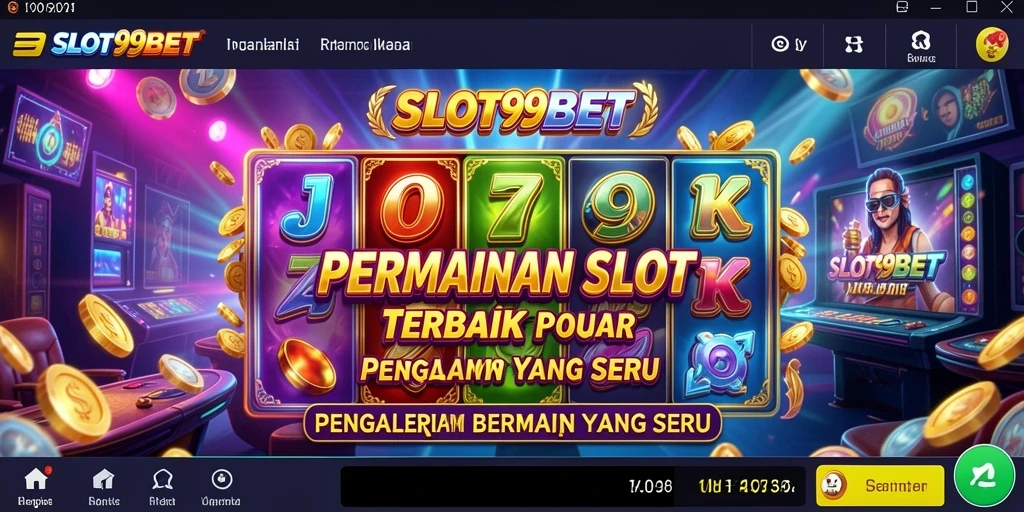 Gambaran gameplay menarik di SLOT99BET dengan beragam mesin slot.